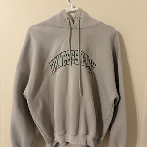 Princess Polly Neutral Beige Pullover Hoodie with Script Logo